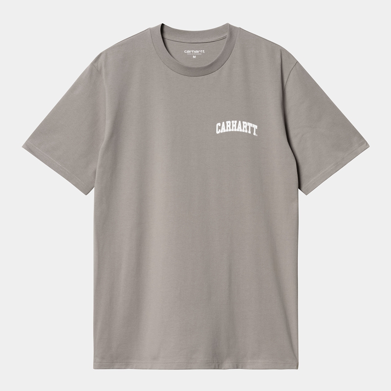 Carhartt University Script Tişört Erkek Gri | KNZ-689537