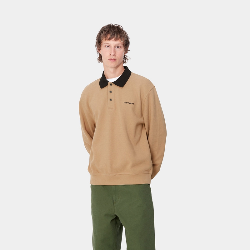 Carhartt Vance Rugby Gömlek Erkek Haki | RDQ-195084