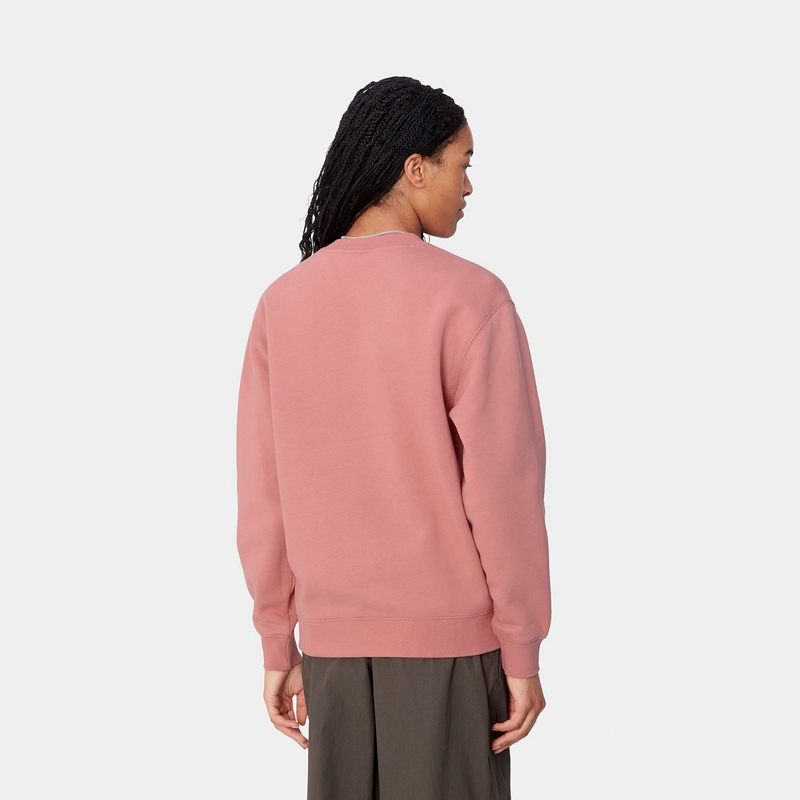 Carhartt W' Sweatshirt Kadın Pembe | YBD-284731