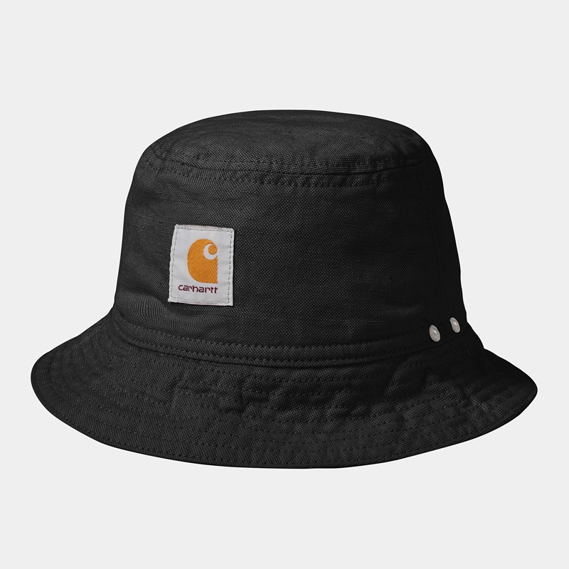 Carhartt Walter Bucket Şapkalar Erkek Siyah | BTL-905432