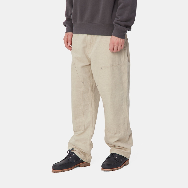 Carhartt Walter Double Knee Pantolon Erkek Krema | RUN-782945