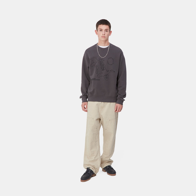 Carhartt Walter Double Knee Pantolon Erkek Krema | RUN-782945