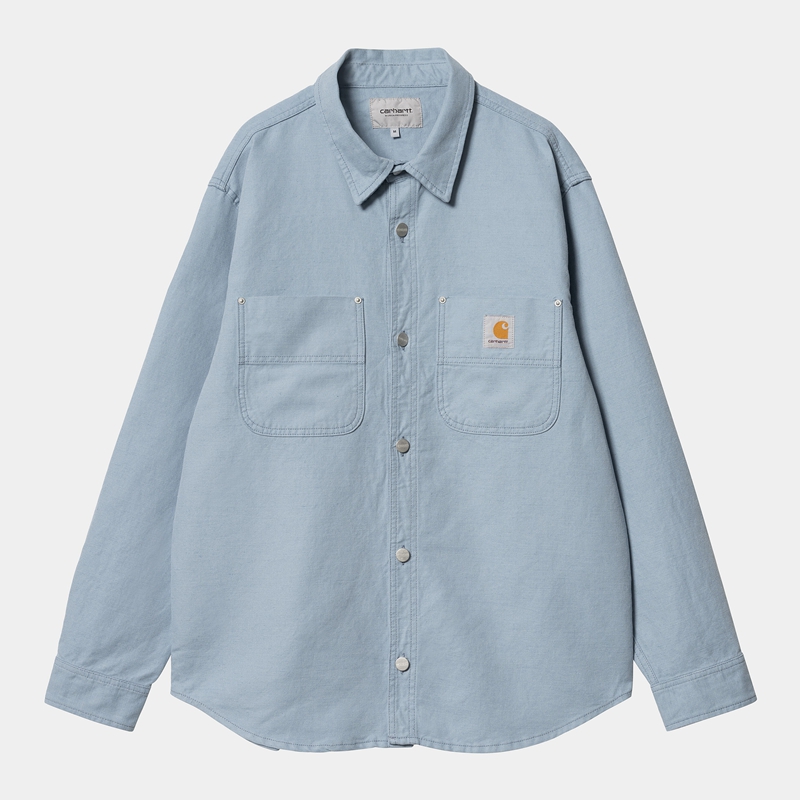 Carhartt Walter Gömlek Ceket Erkek Mavi | SXW-289630