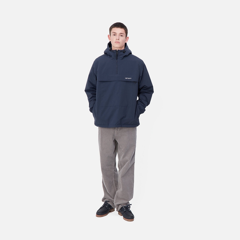 Carhartt Windbreaker Sweatshirt Erkek Lacivert | XHD-297831