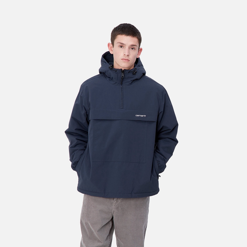 Carhartt Windbreaker Sweatshirt Erkek Lacivert | XHD-297831