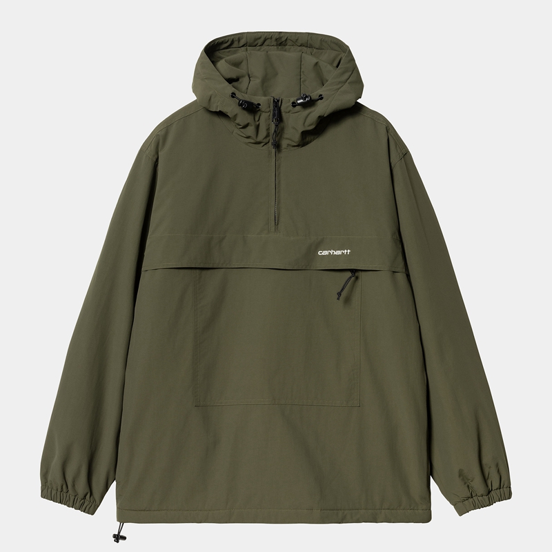 Carhartt Windbreaker Sweatshirt Erkek Yeşil | DEW-632958